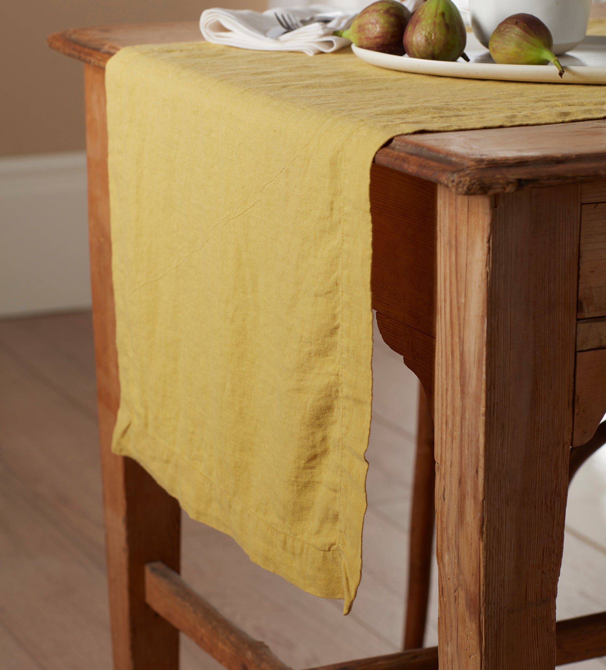 Chartreuse 100 Linen Table Runner Secret Linen Store