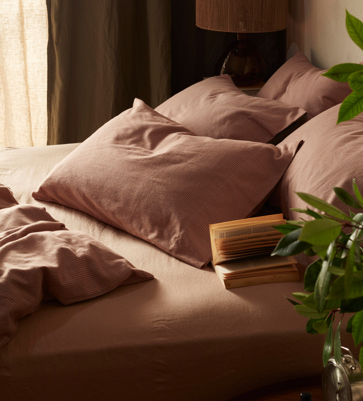 Albie Stripe Brushed 100% Organic Cotton Pillowcase