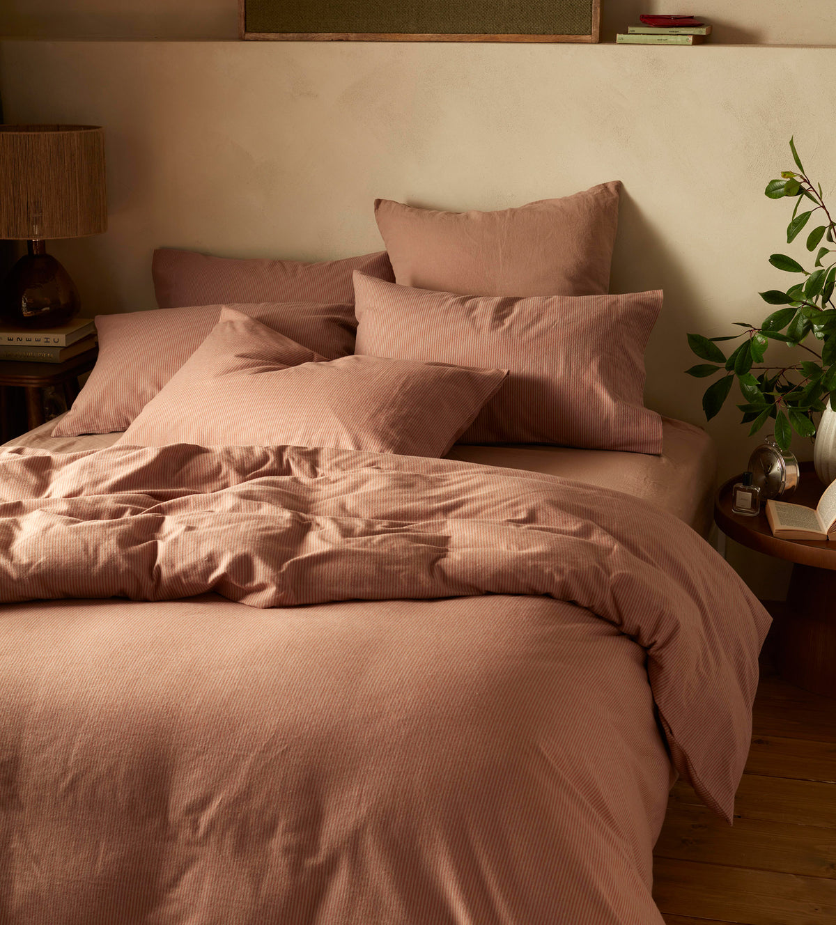 Albie Stripe Brushed 100% Organic Cotton Pillowcase