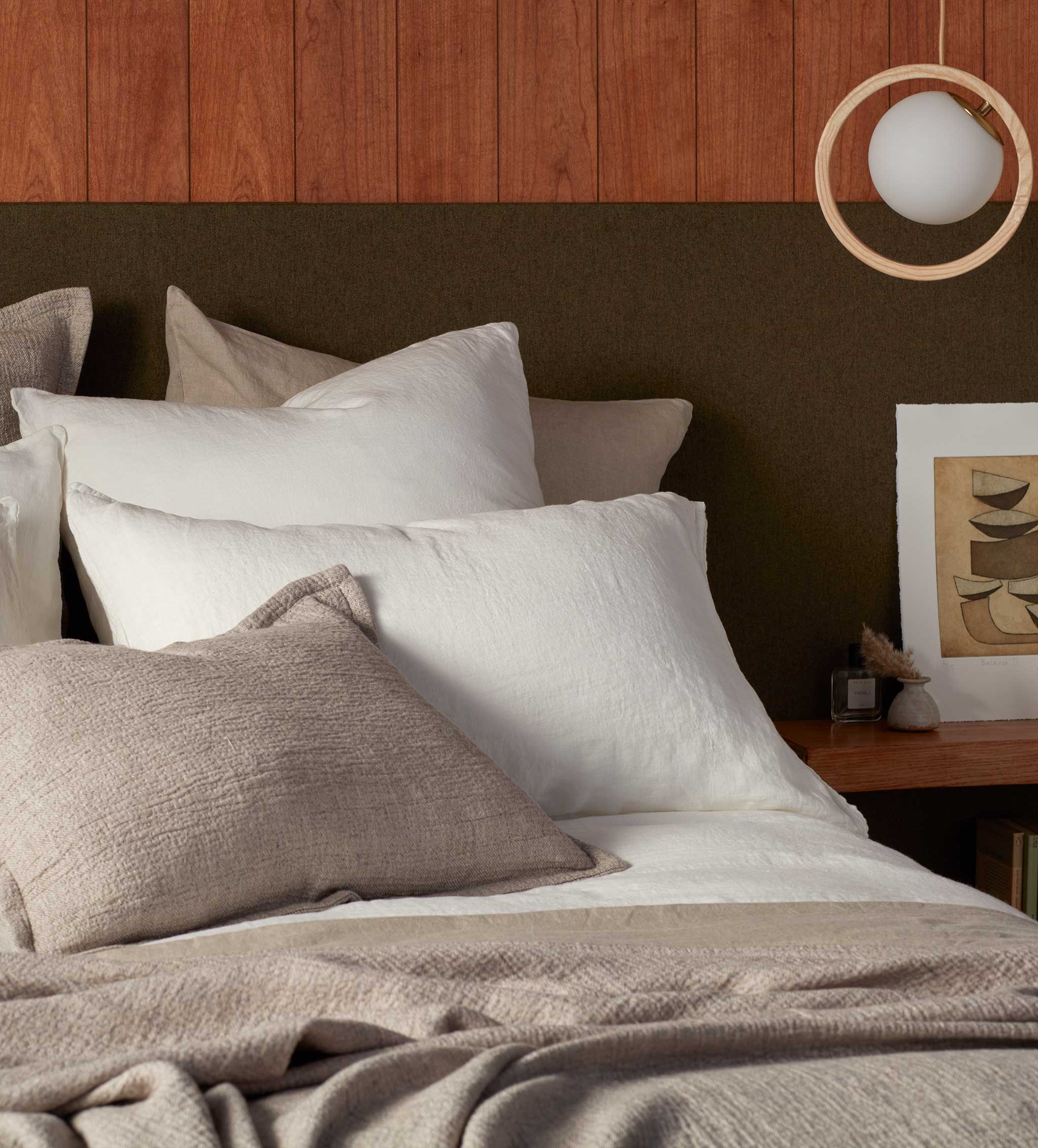 Cream 100% Linen Housewife Pillowcase