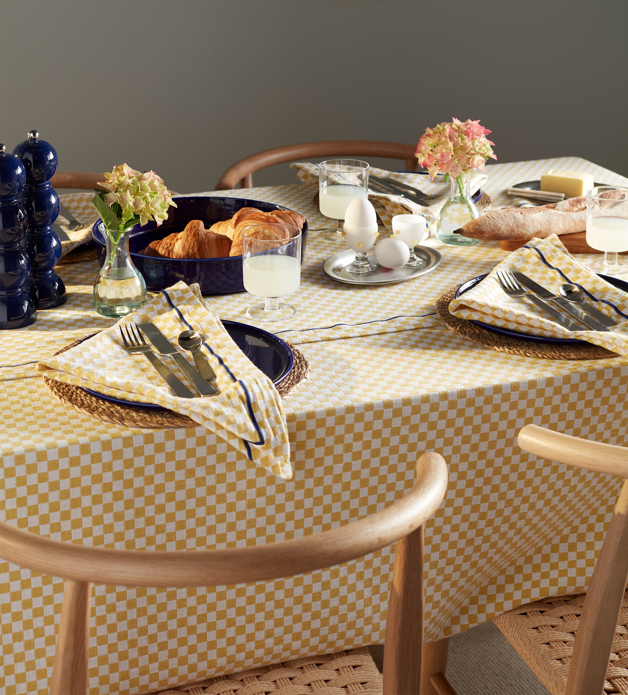 Glassette Cecilia 100% Cotton Rectangle Tablecloth