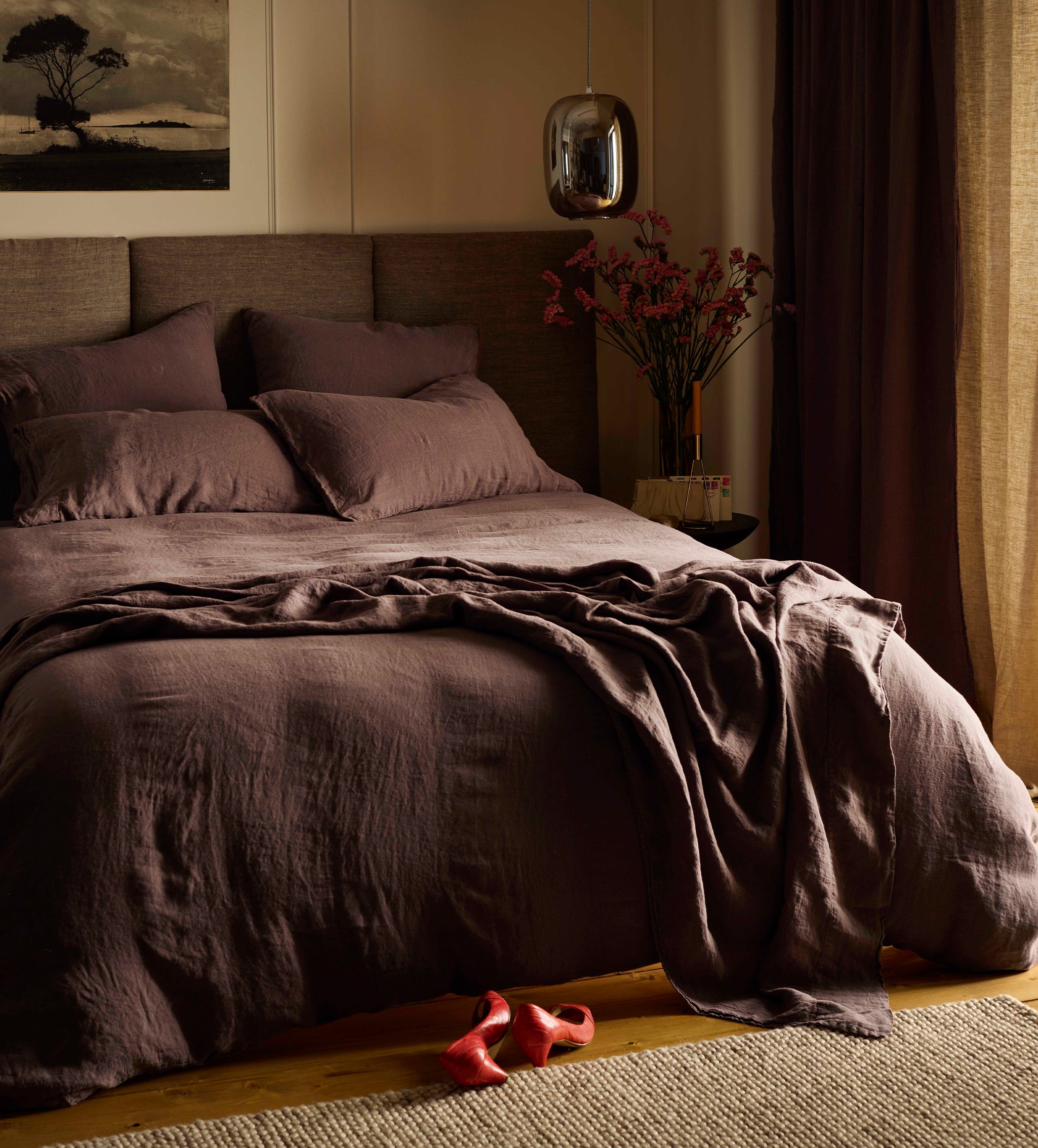 Cocoa 100% Linen Bed Linen