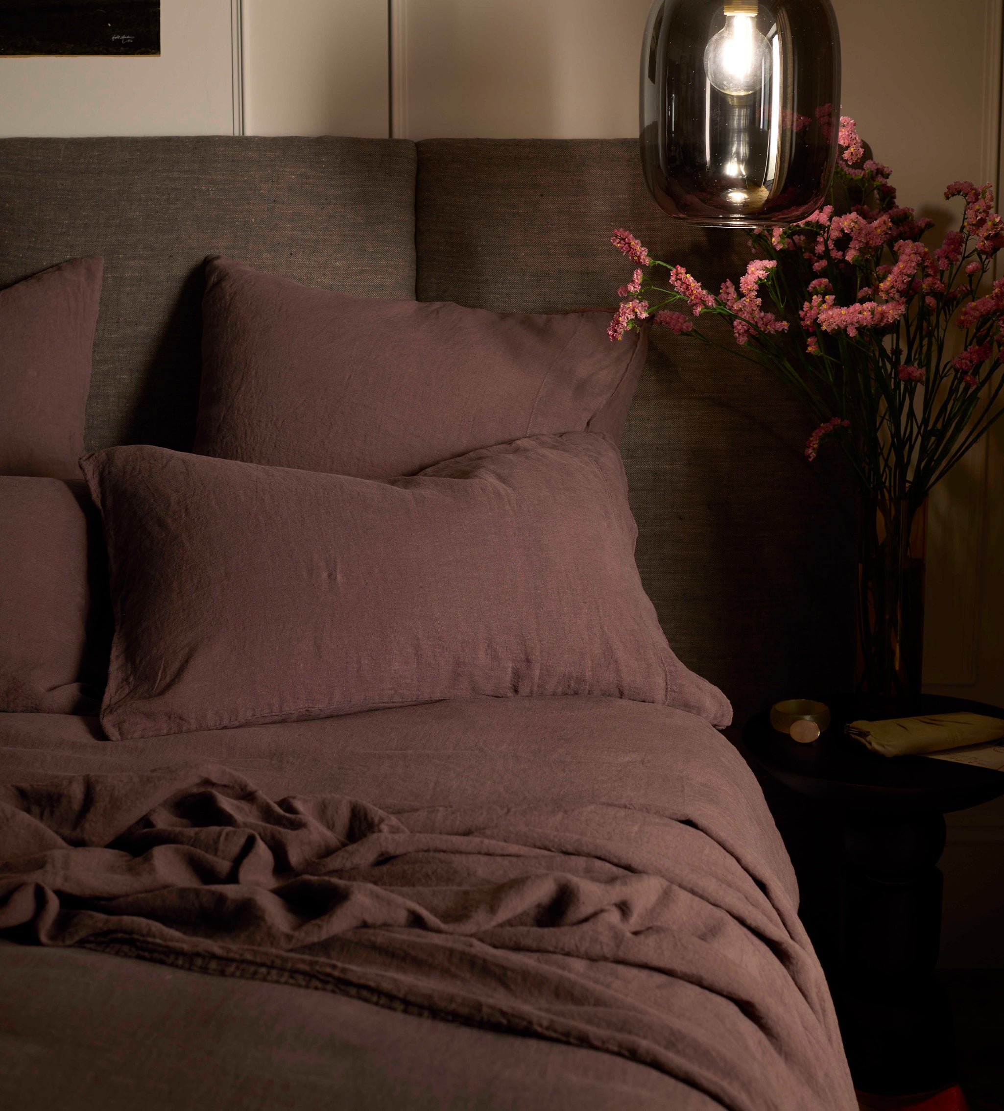 Cocoa 100% Linen Bed Linen