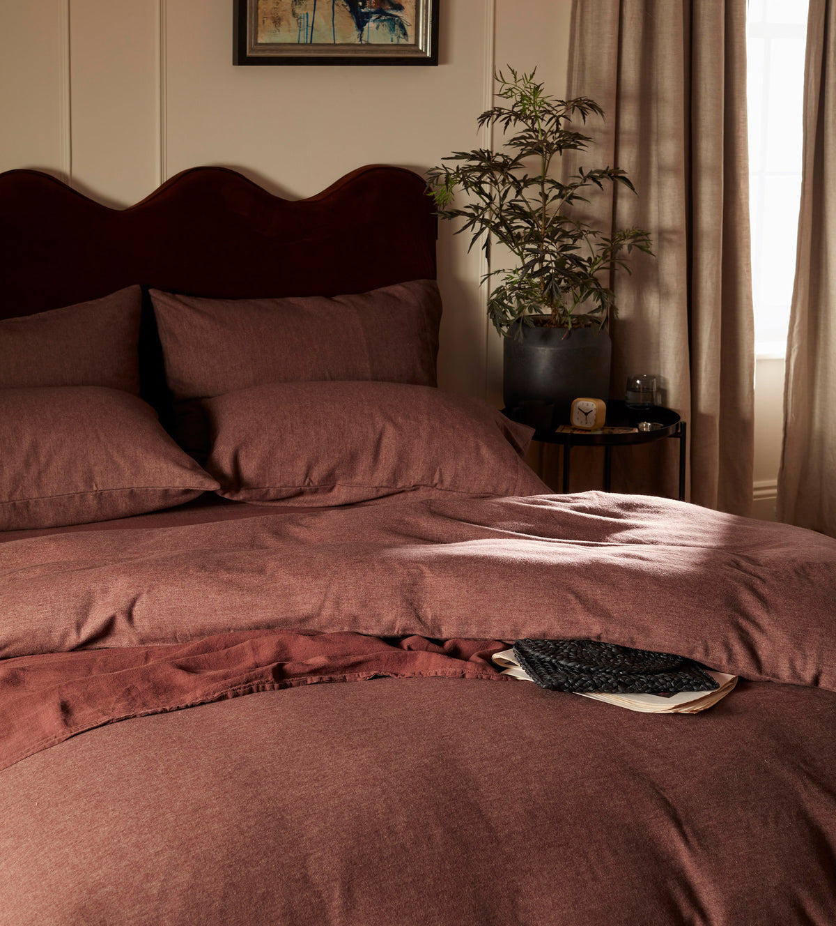 Conker Henry Brushed 100% Organic Cotton Pillowcase