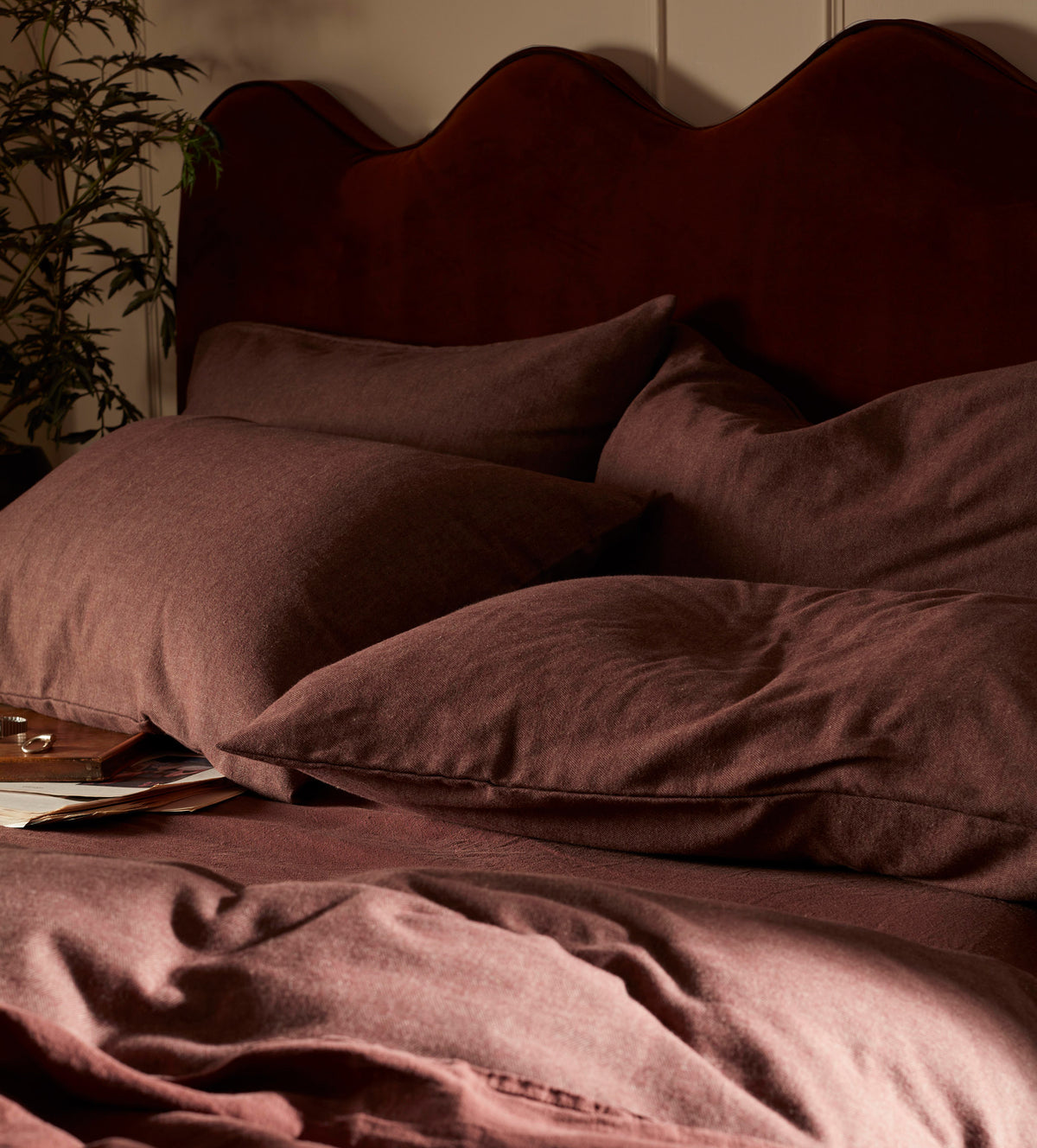 Conker Henry Brushed 100% Organic Cotton Pillowcase