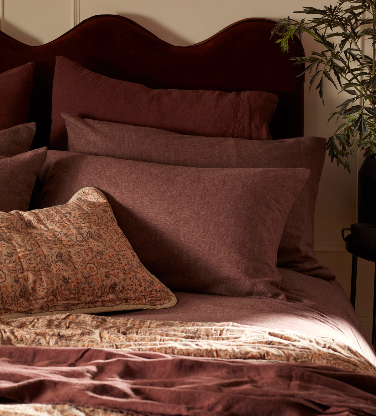 Conker Henry Brushed 100% Organic Cotton Pillowcase