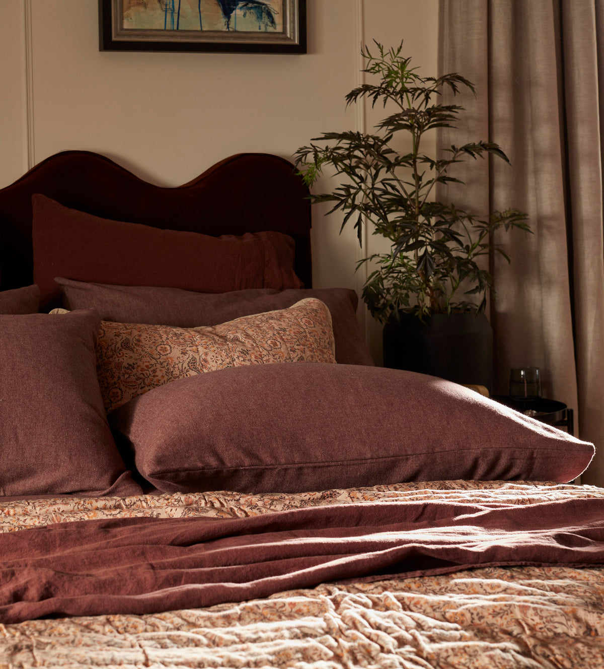 Conker Henry Brushed 100% Organic Cotton Pillowcase