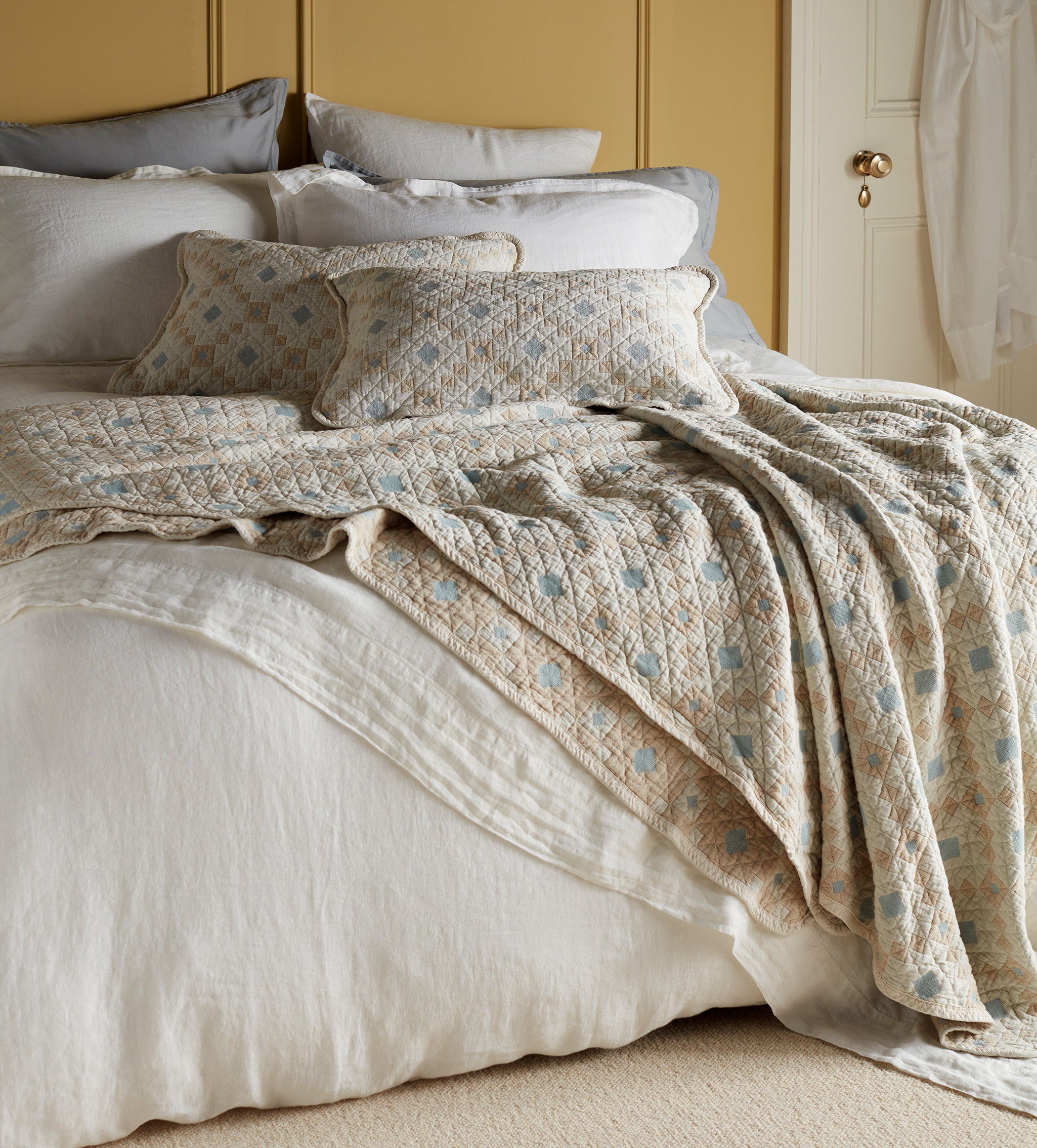 Cream 100% Linen Bed Linen