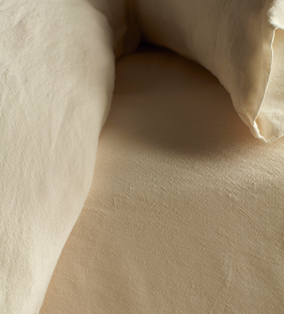Clotted Cream Super Hero Linen Blend Bed Linen