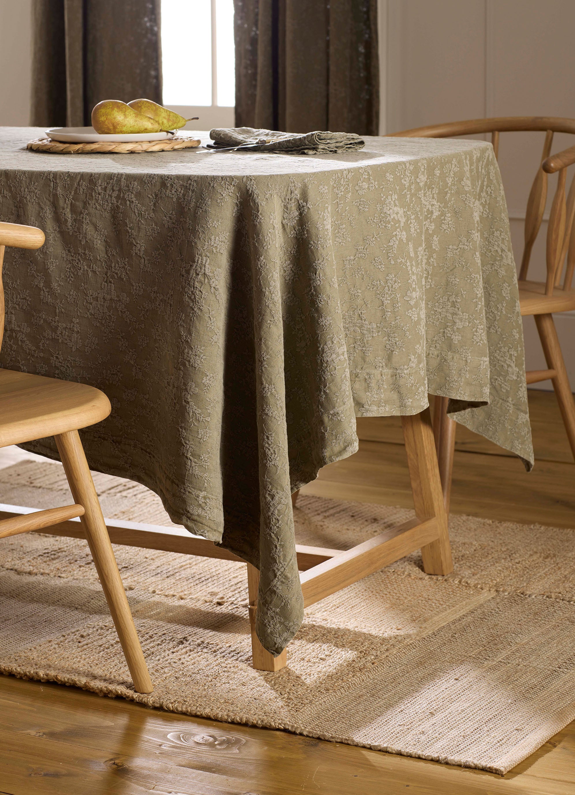 Dark Olive Claudia Cotton Linen Napkins - Set of 4