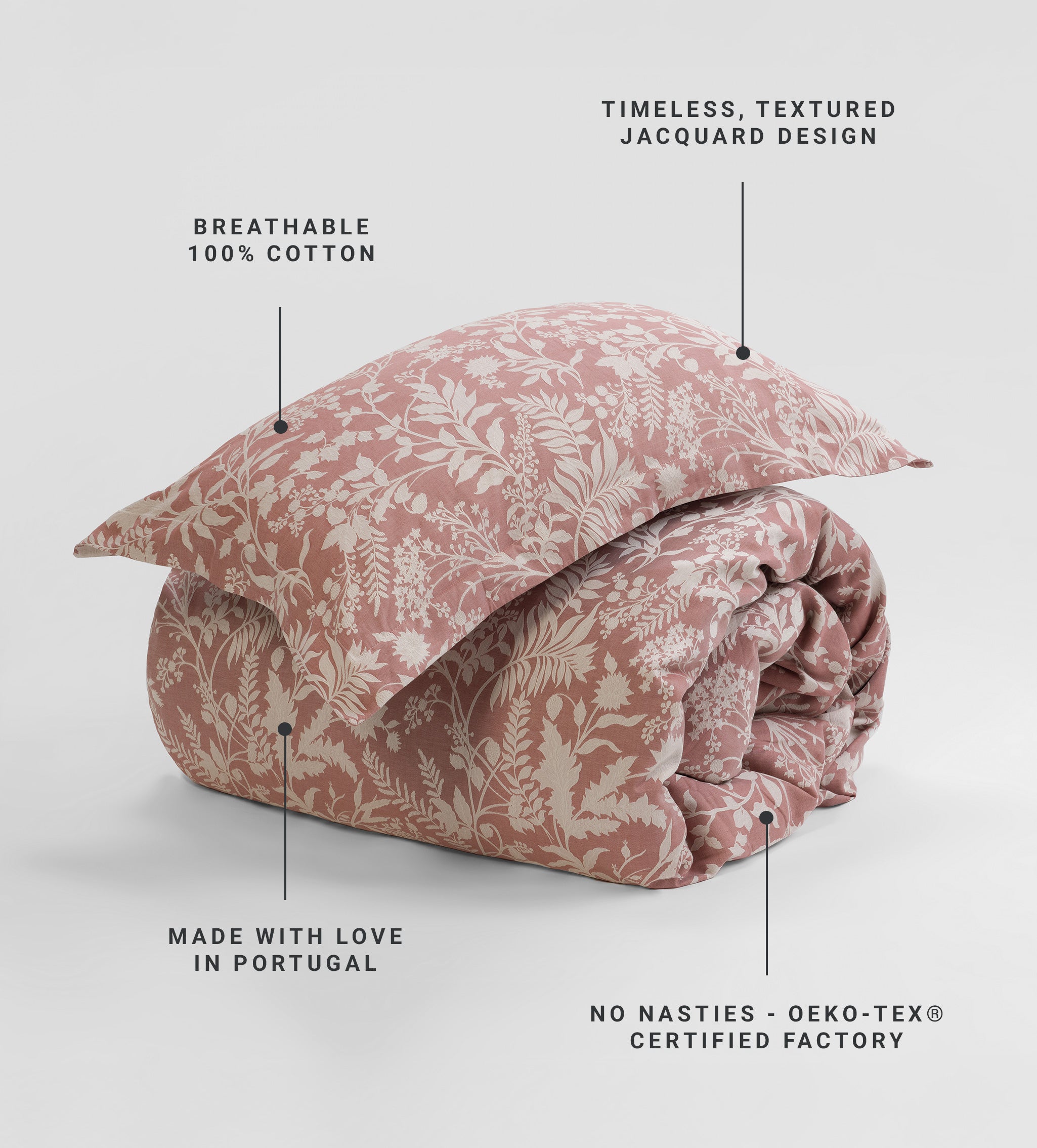 Fern Jacquard 100% Cotton Bed Linen