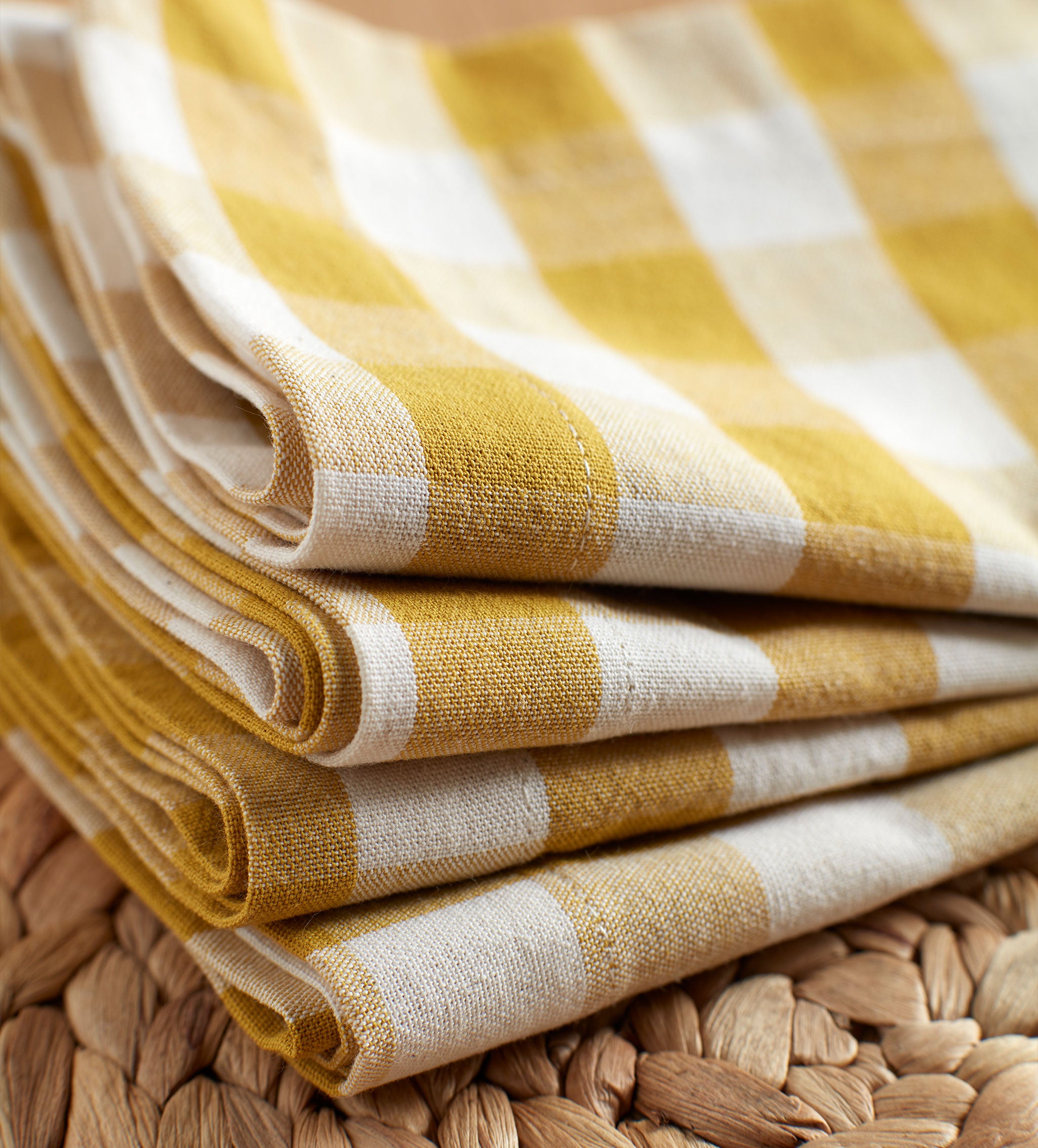 Saffron Heidi 100% Organic Cotton Napkins - Set of 4