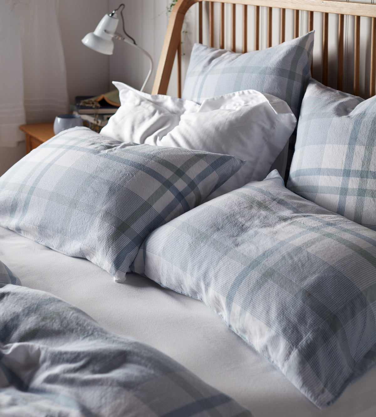 Lauren Check 100% Cotton Housewife Pillowcase
