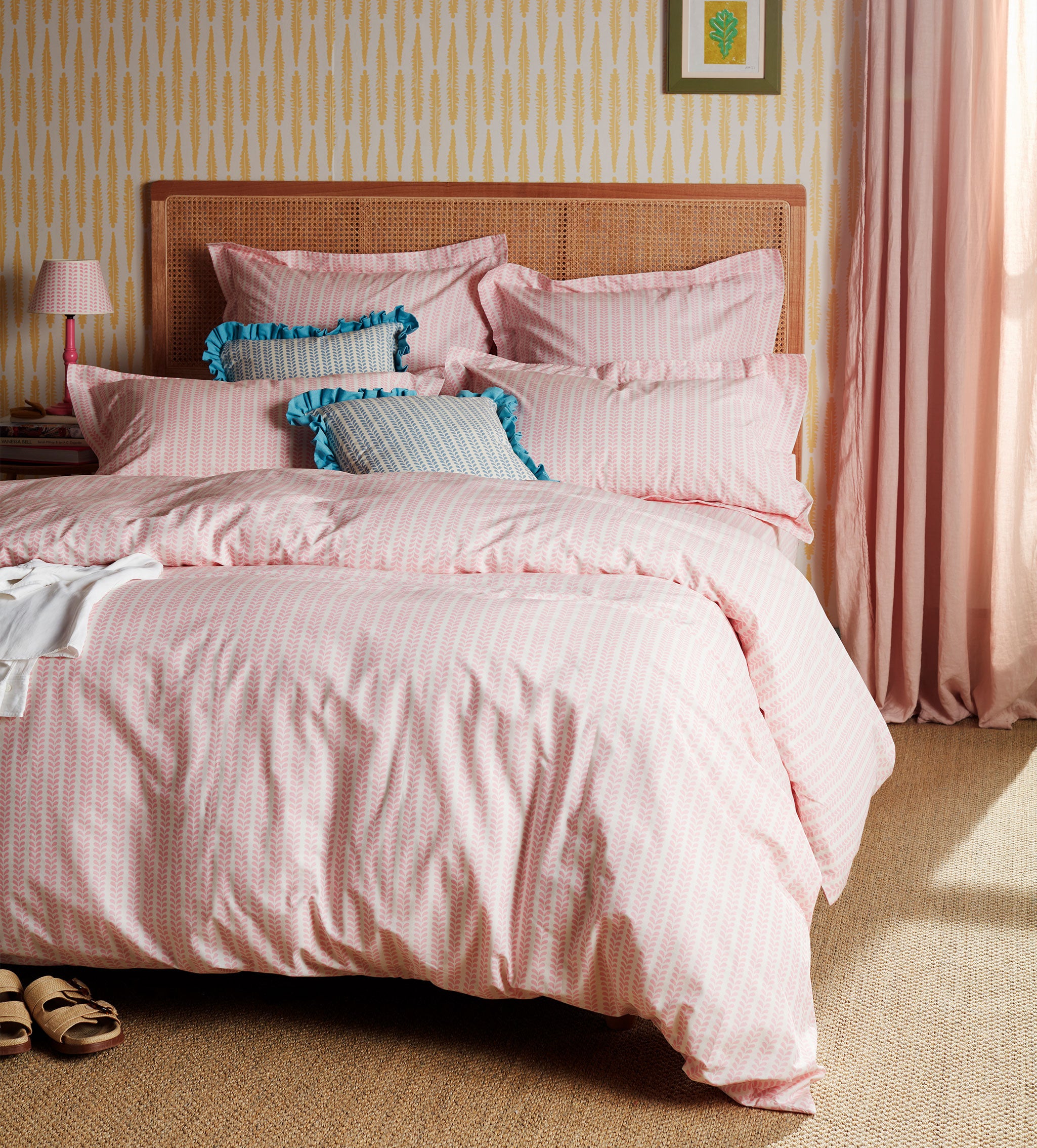 Molly Mahon Pink Bindi 100% Cotton Bed Linen