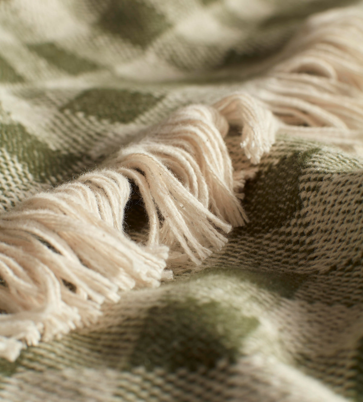 Margot Gingham 100% Cotton Throw