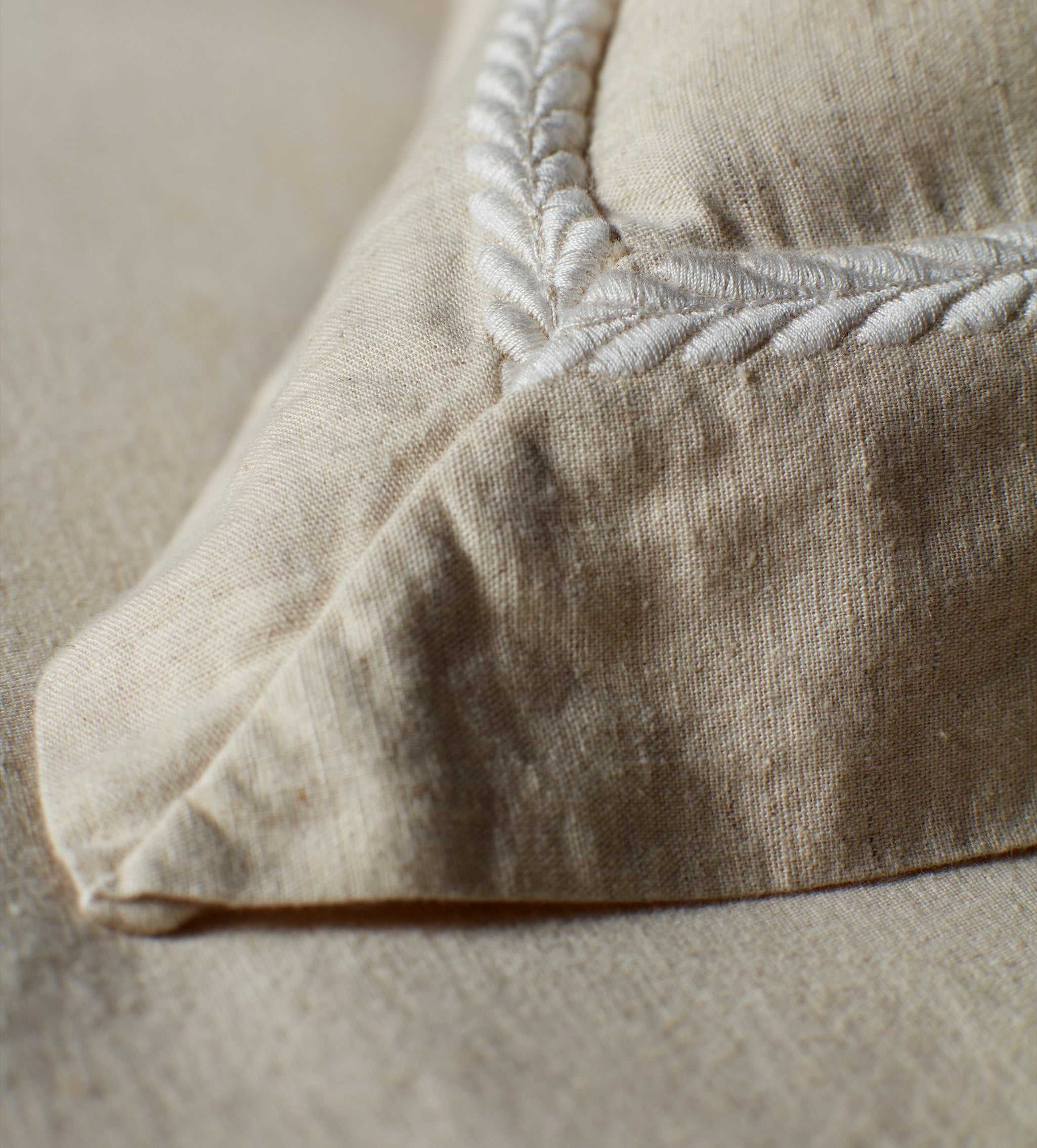 Natural Charlotte Cotton Linen Bed Linen