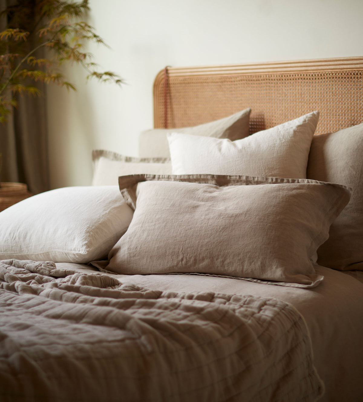 Natural 100% Linen Oxford Pillowcase