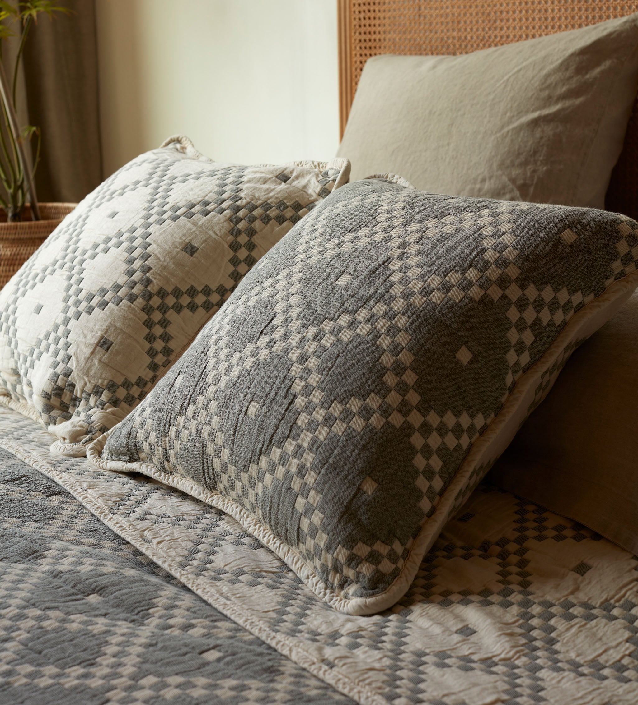 Olive Green Jodie 100% Cotton Cushion Cover