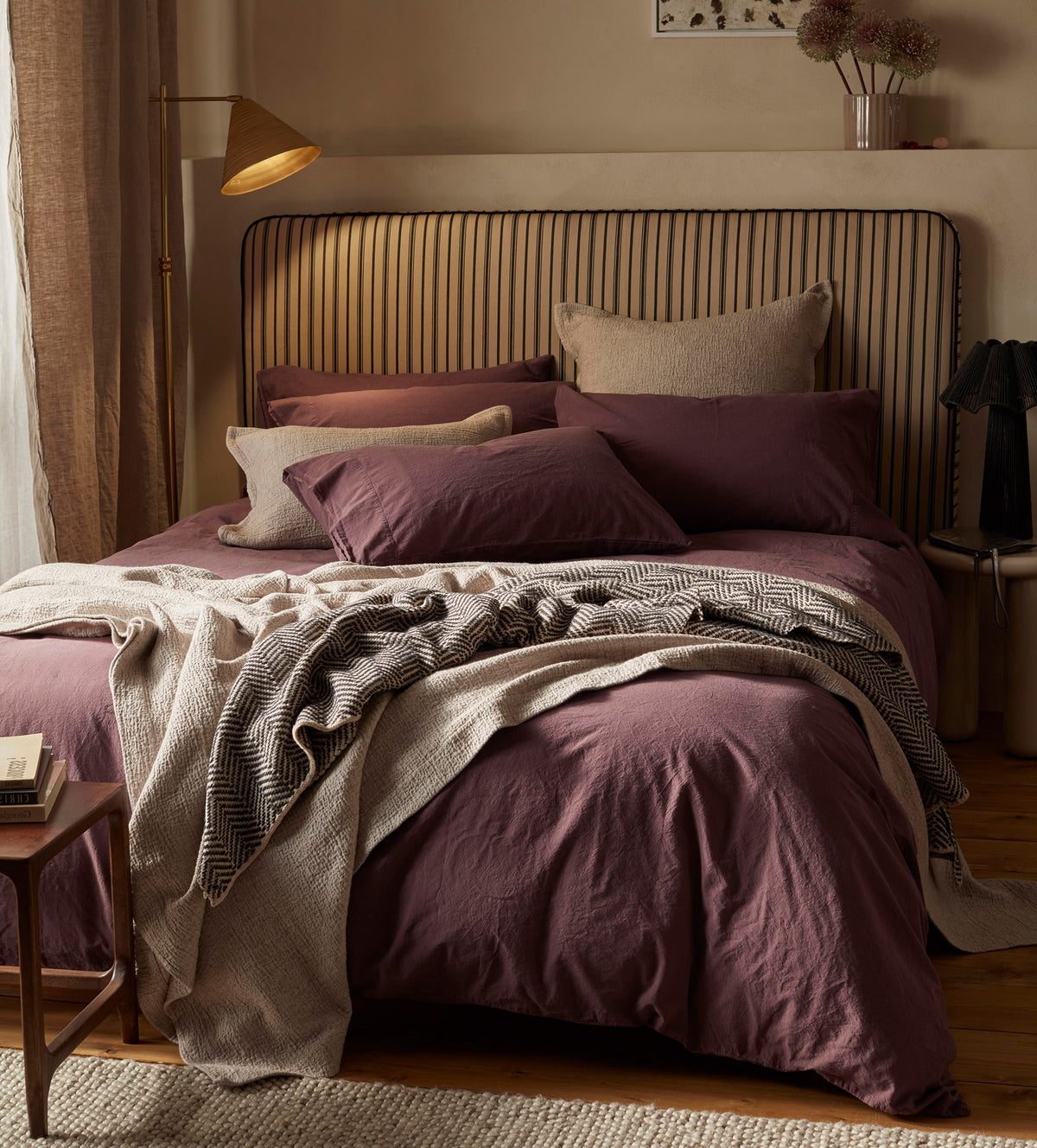 Hudson Herringbone 100% Lambswool Throw