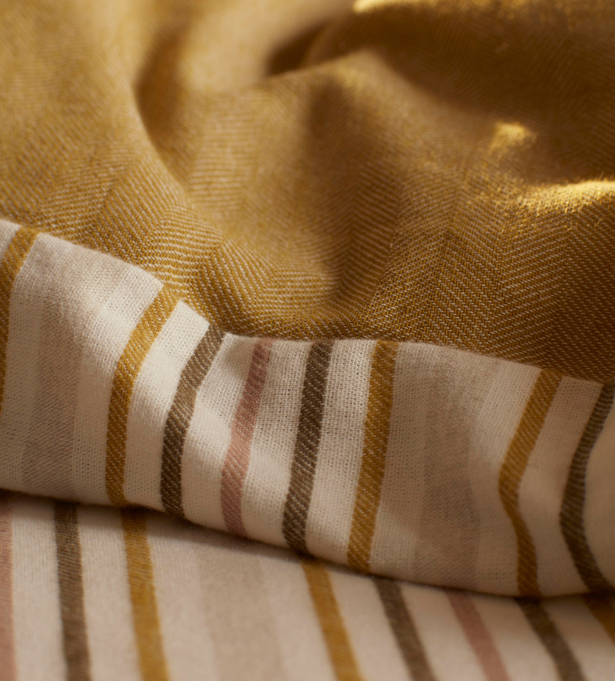 Polly Stripe Brushed 100% Organic Cotton Duvet Cover