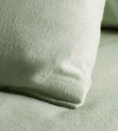 Soft Green Henry Brushed 100% Cotton Bed Linen