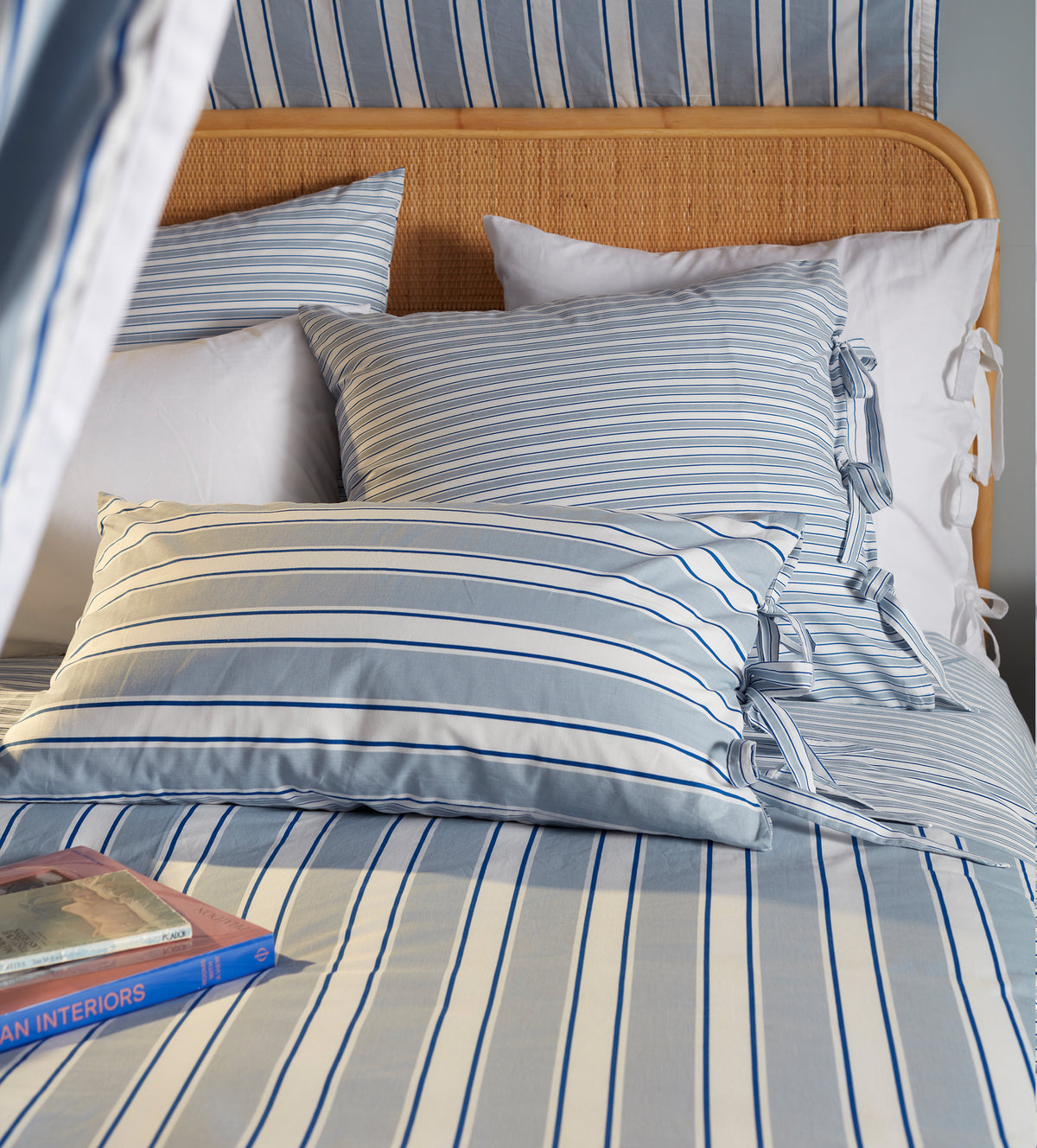 Glassette Teddy Stripe 100% Cotton Pillowcase