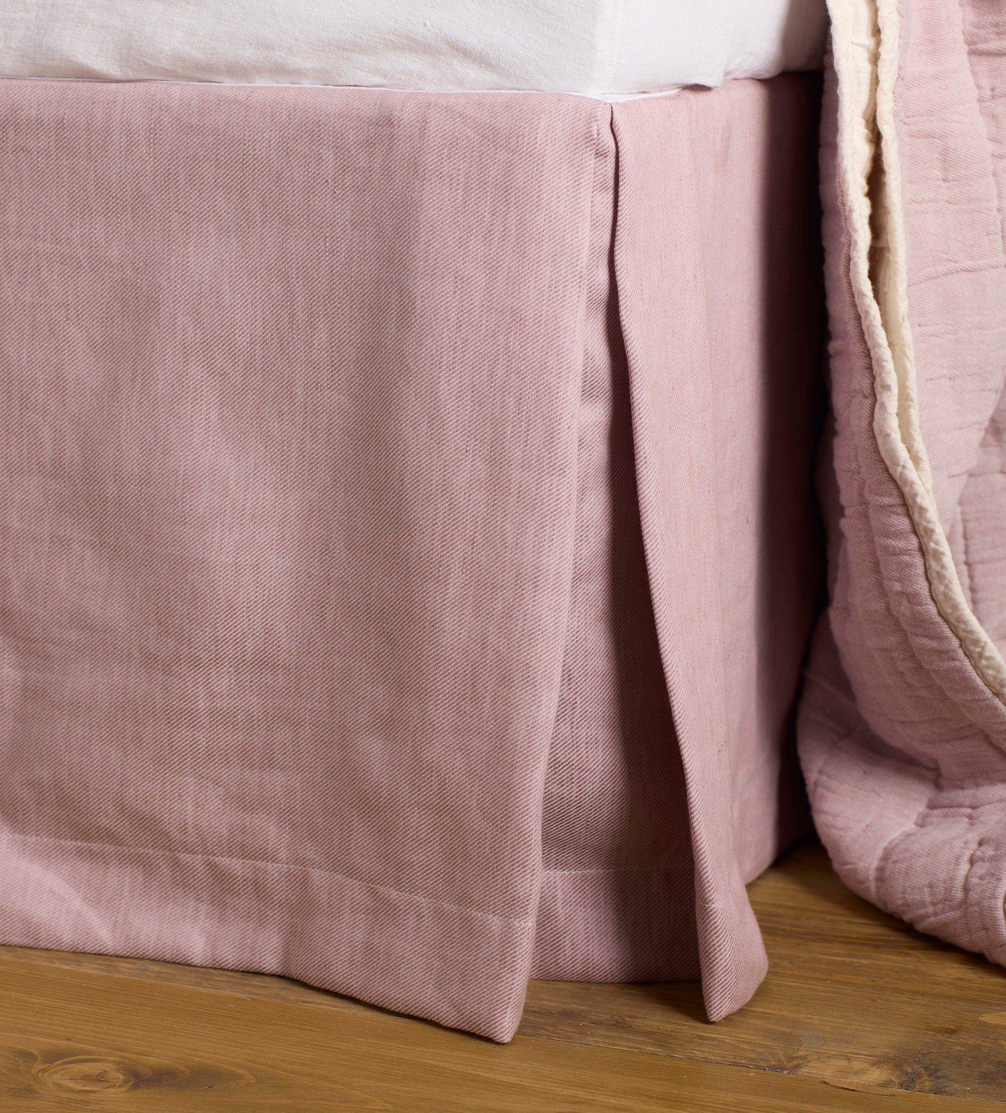 Vintage Rose Cotton Linen Twill Valance