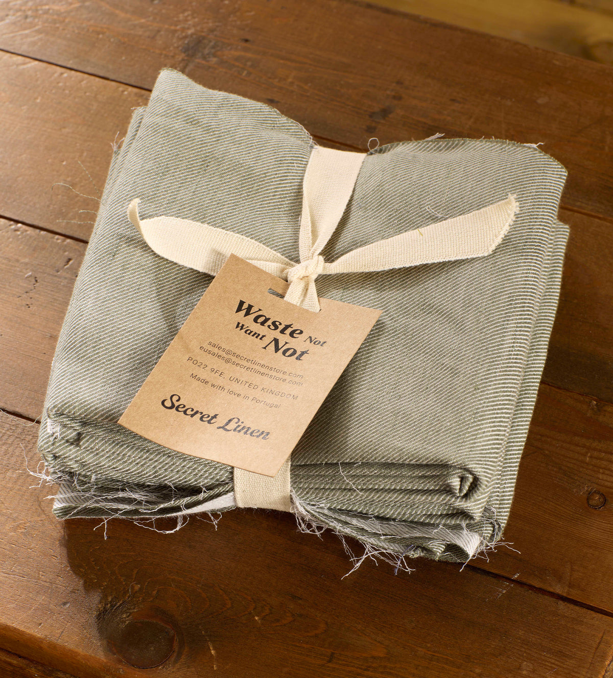 Olive Green Twill Waste Not Want Not Parcel