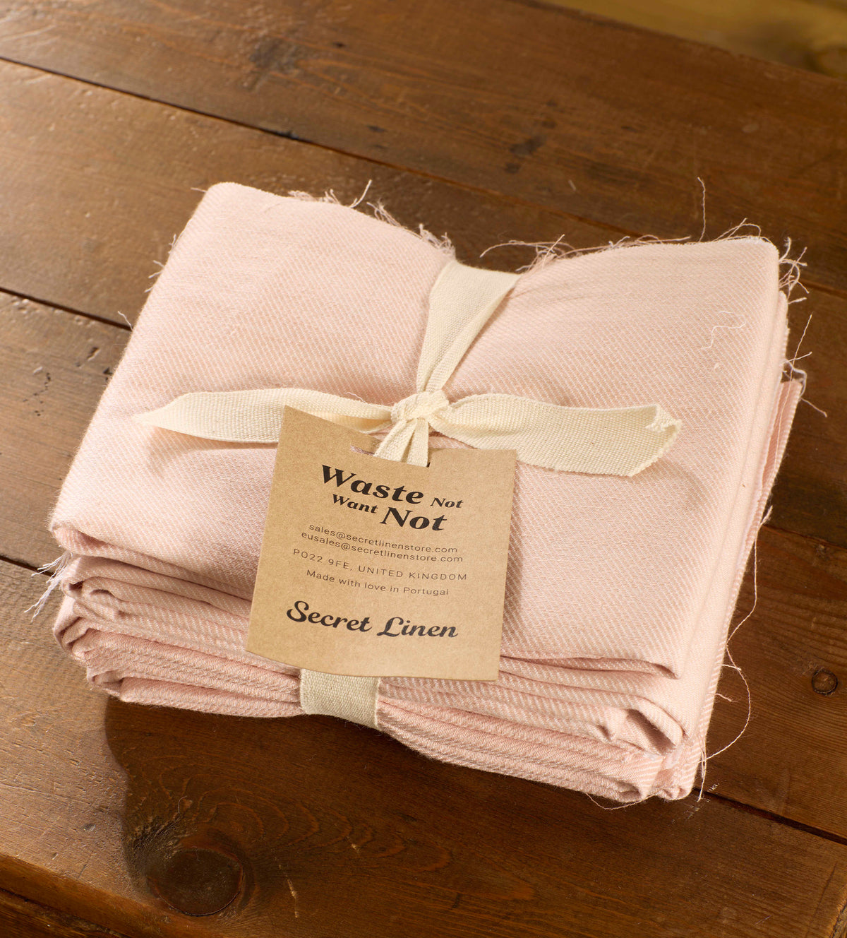 Blush Pink Twill Waste Not Want Not Parcel