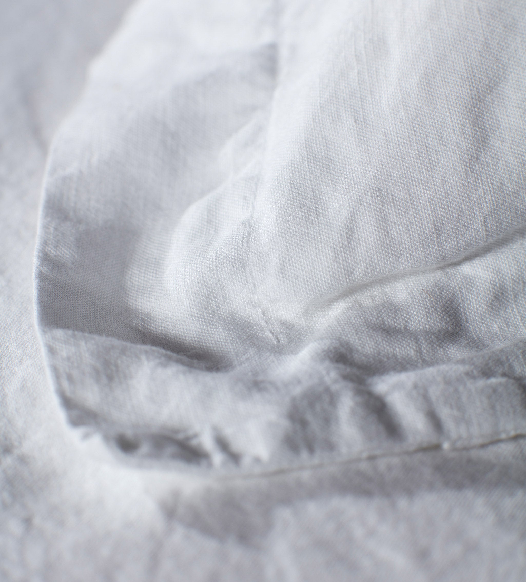 White Linen Blend Bed Linen