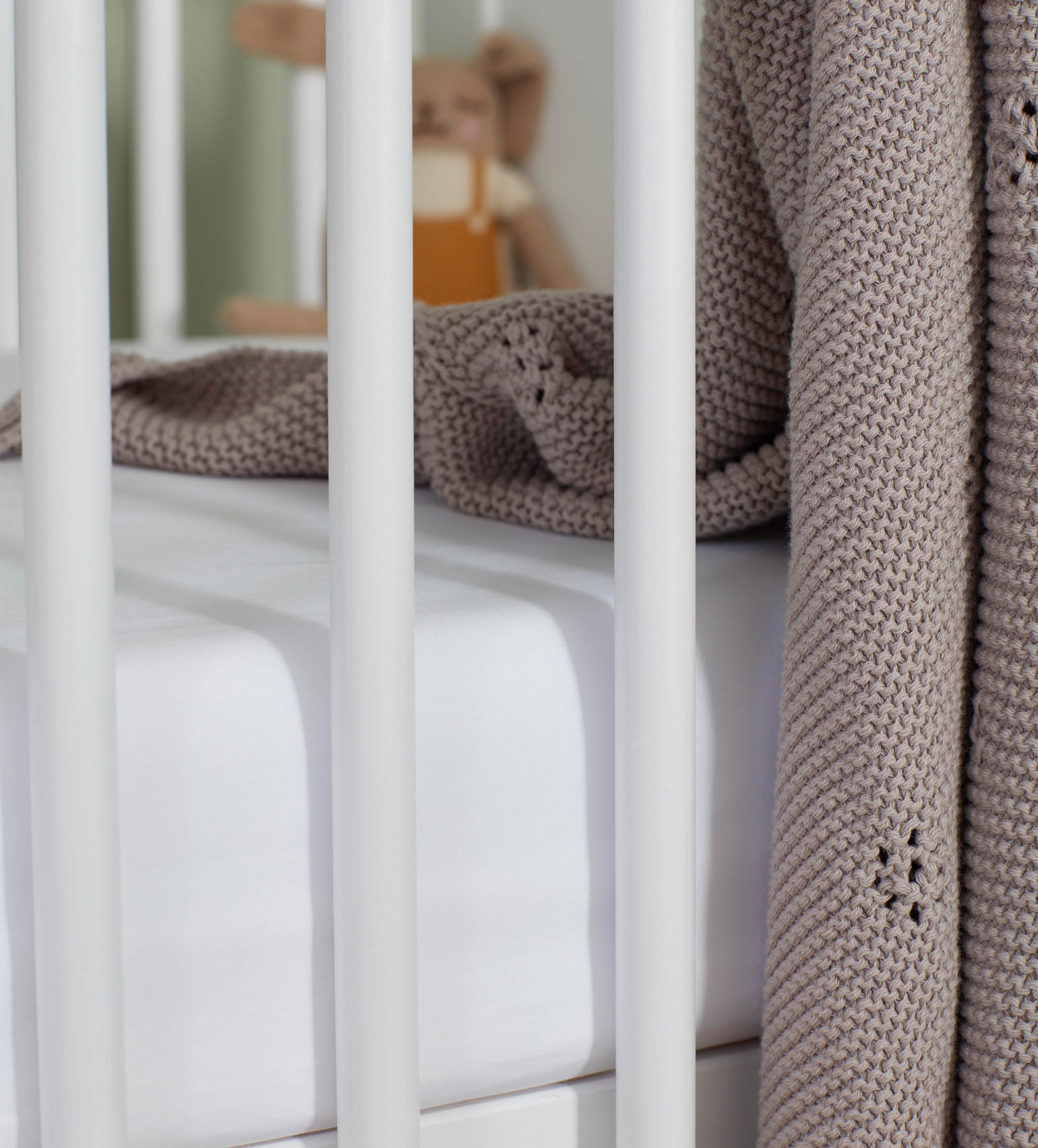 White Baby Fitted Sheets Small Cot Secret Linen Store