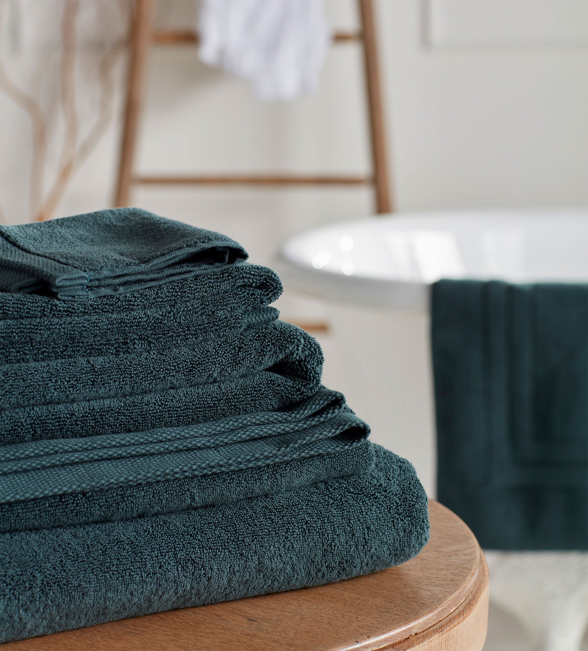 Darkest Spruce Luxury Organic 100% Cotton Towels