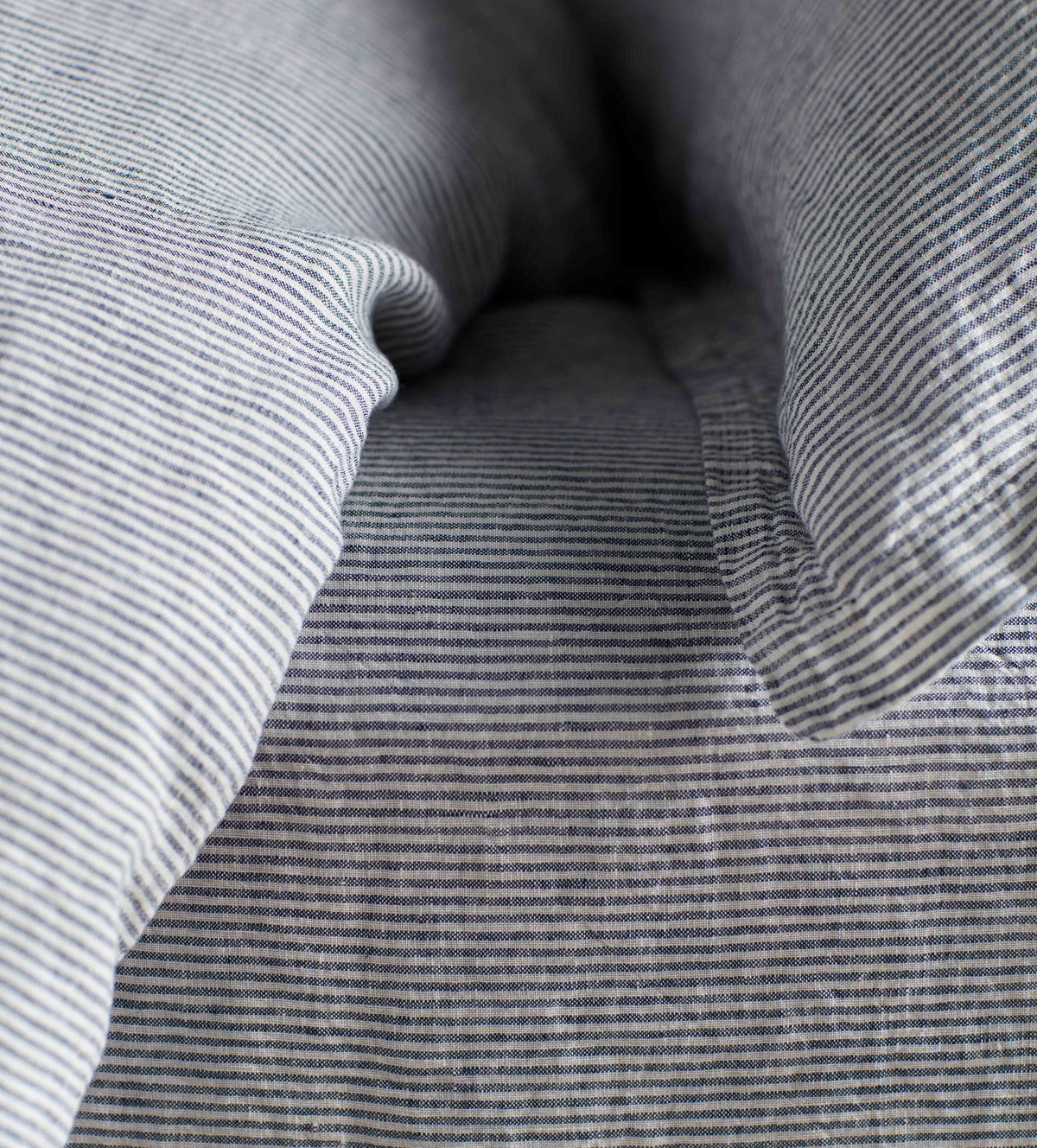 LINEN SID STRIPE FITTED SHEET