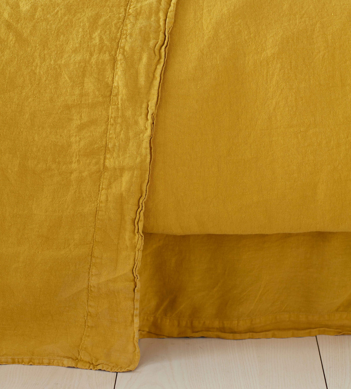 MUSTARD LINEN FLAT SHEET NEW 2
