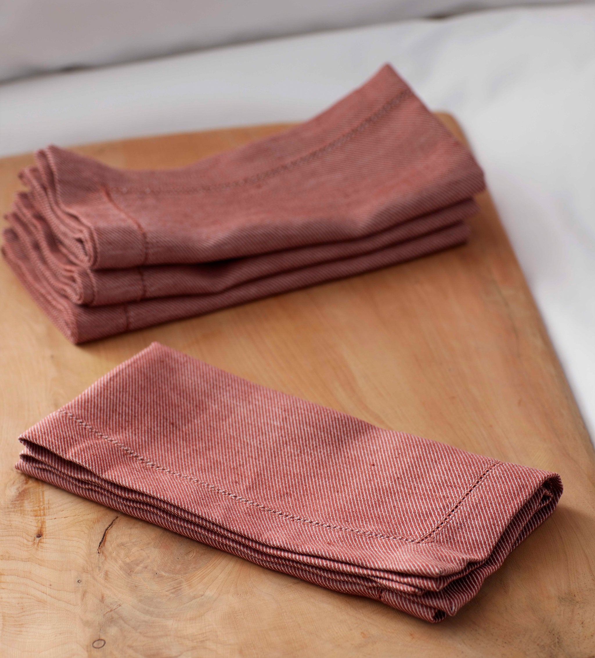 Conker Cotton Linen Napkins Set of 4 Secret Linen Store