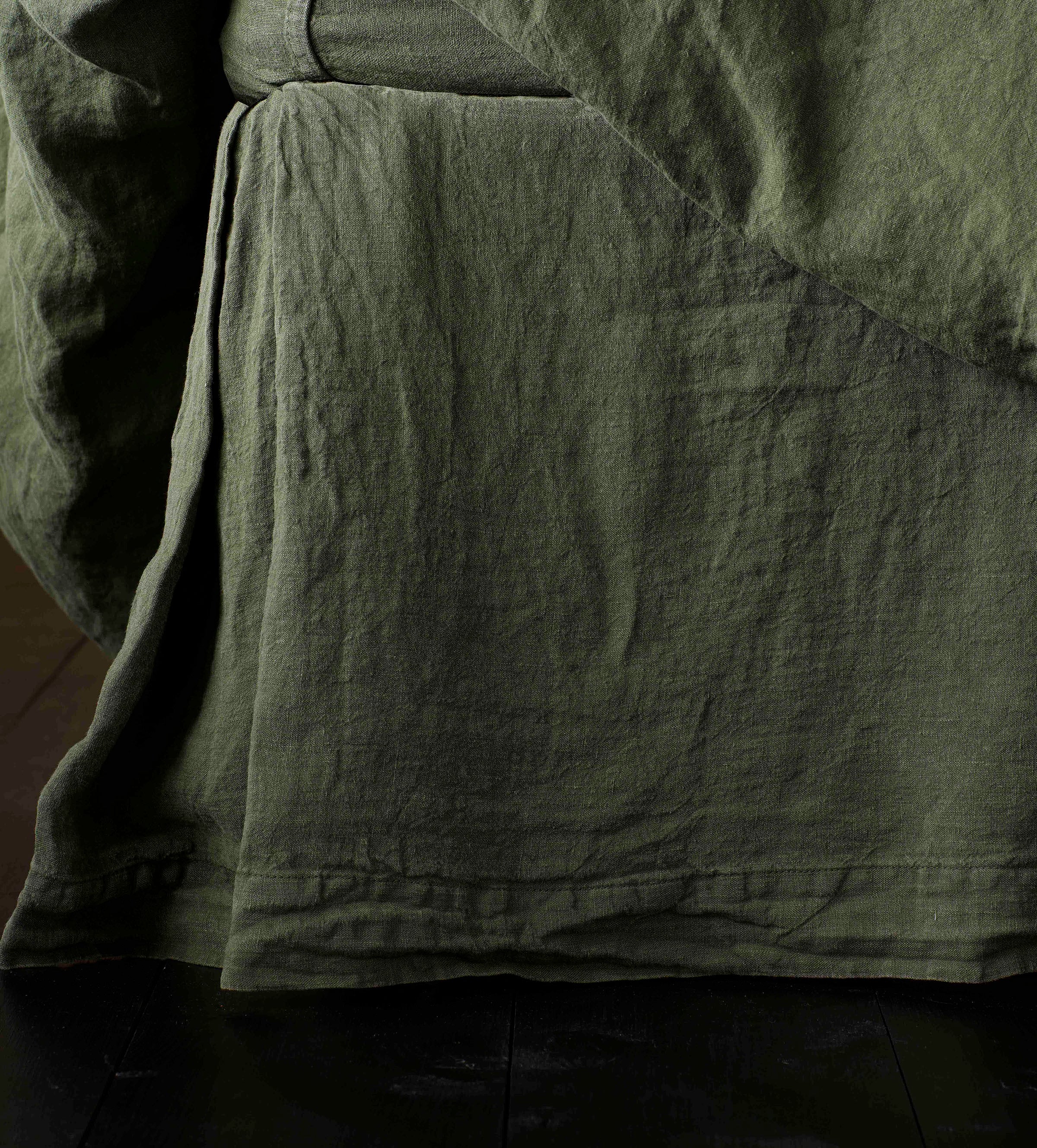 Olive Green Linen Valance Secret Linen Store