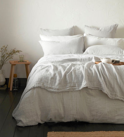 Pebble Grey 100% Linen Bedding