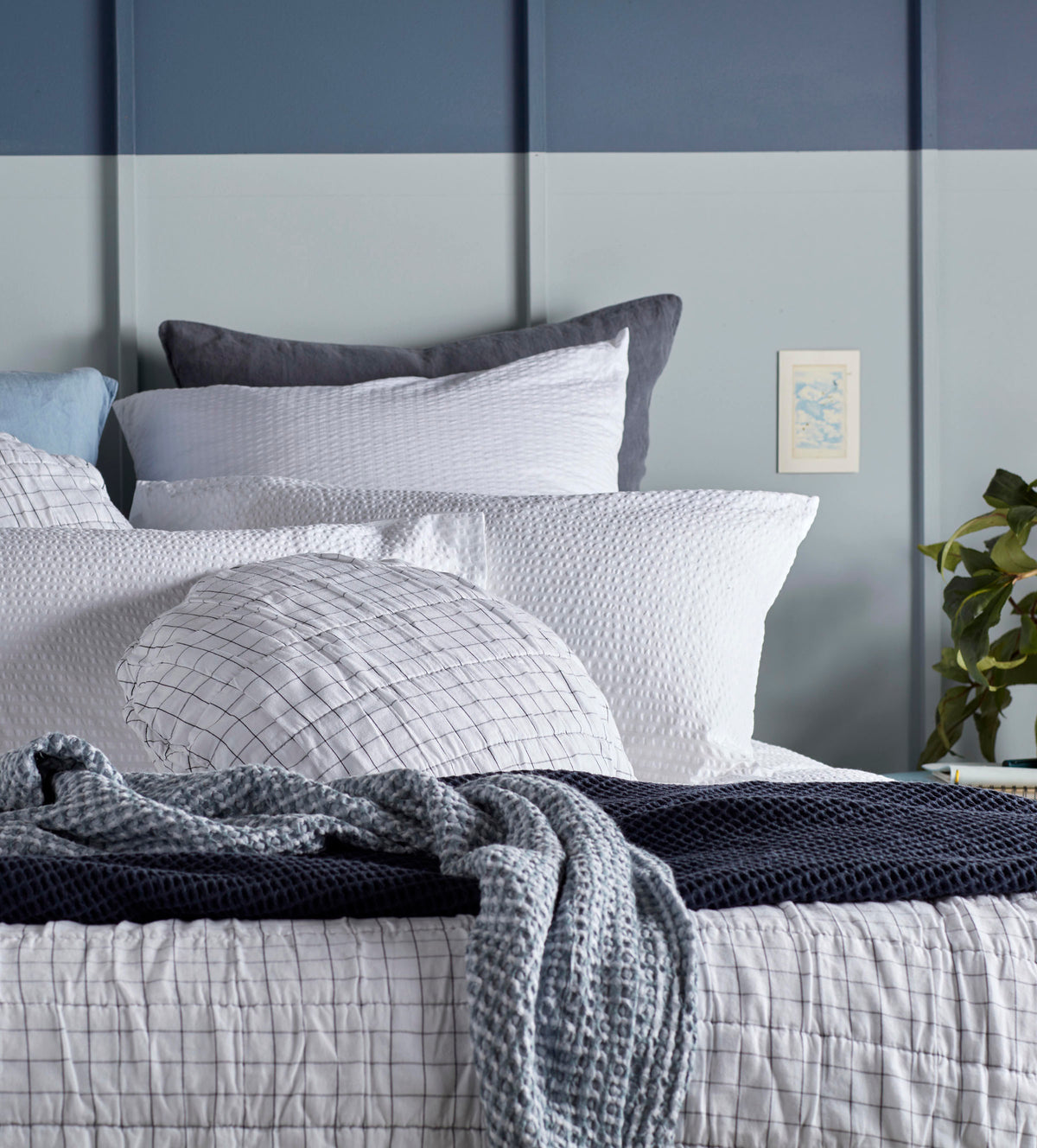 SEERSUCKER BED LINEN PILLOWS 2022
