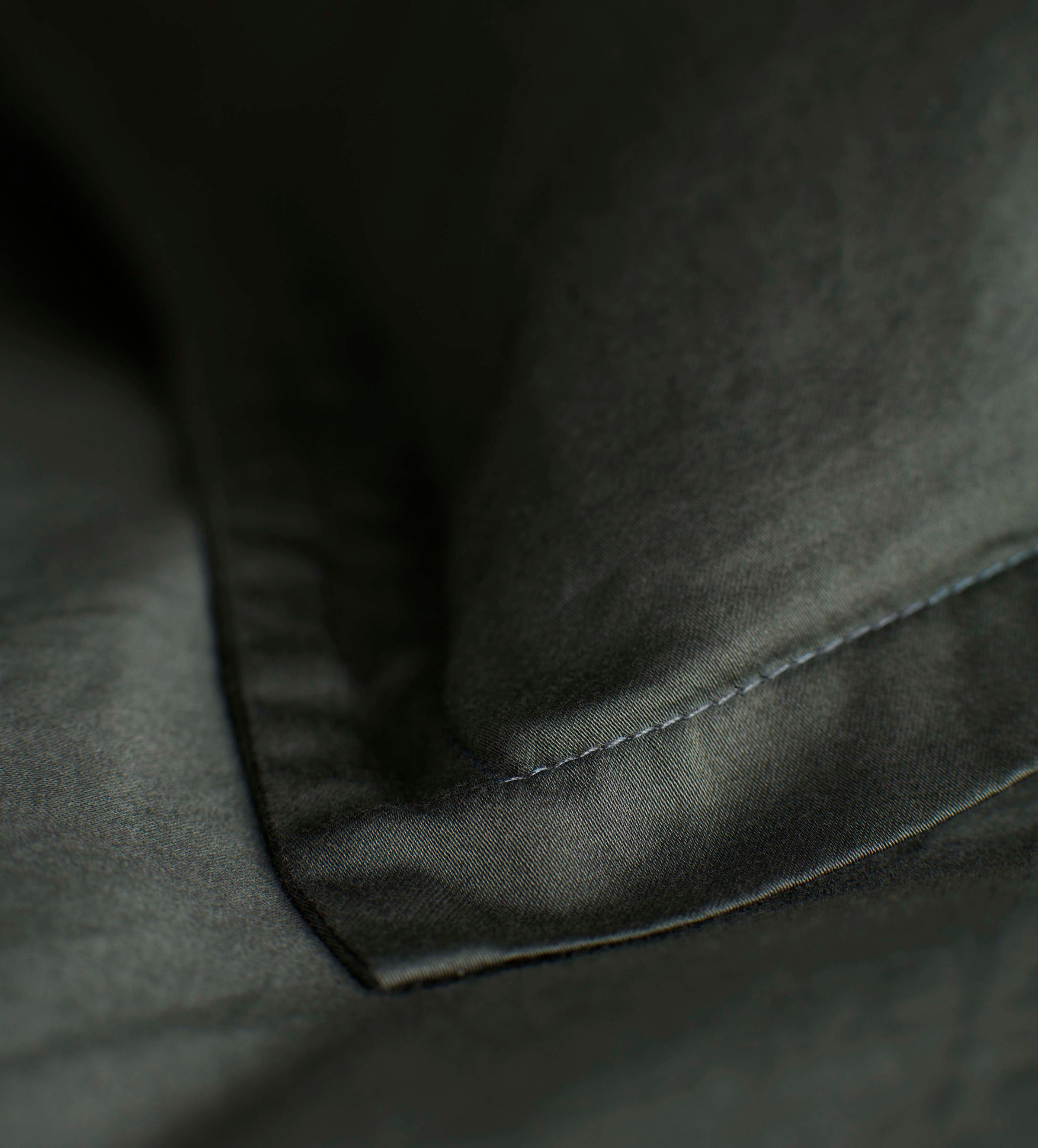 SUPER SOFT SATEEN OLIVE GREEN CORNER