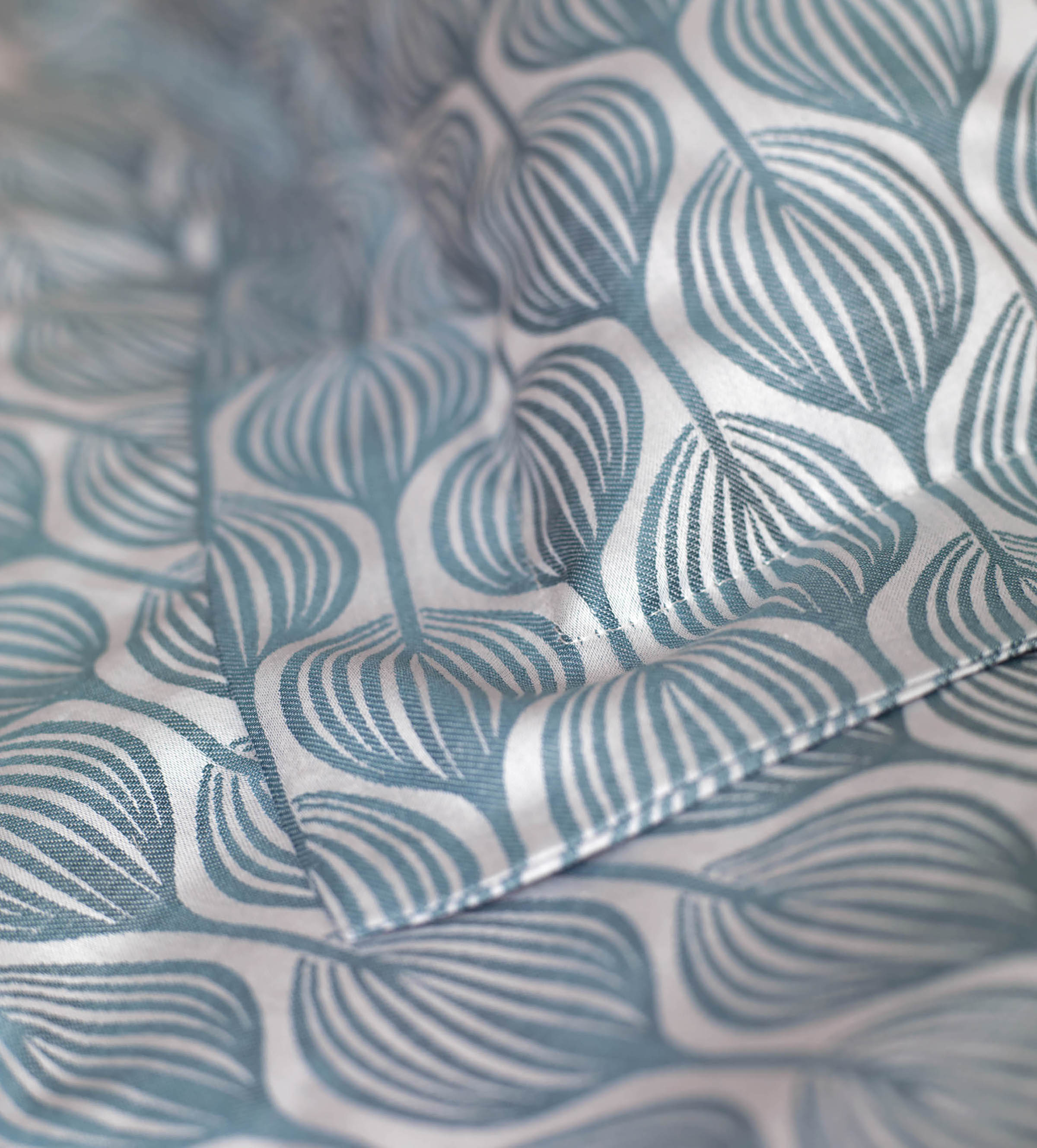 Teasels Teal Bedding Corner detail