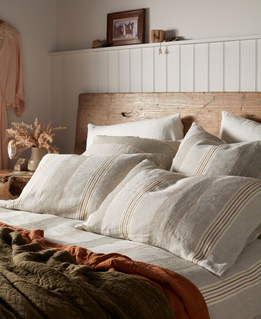 Sophie Stripe 100% Linen Bed Linen