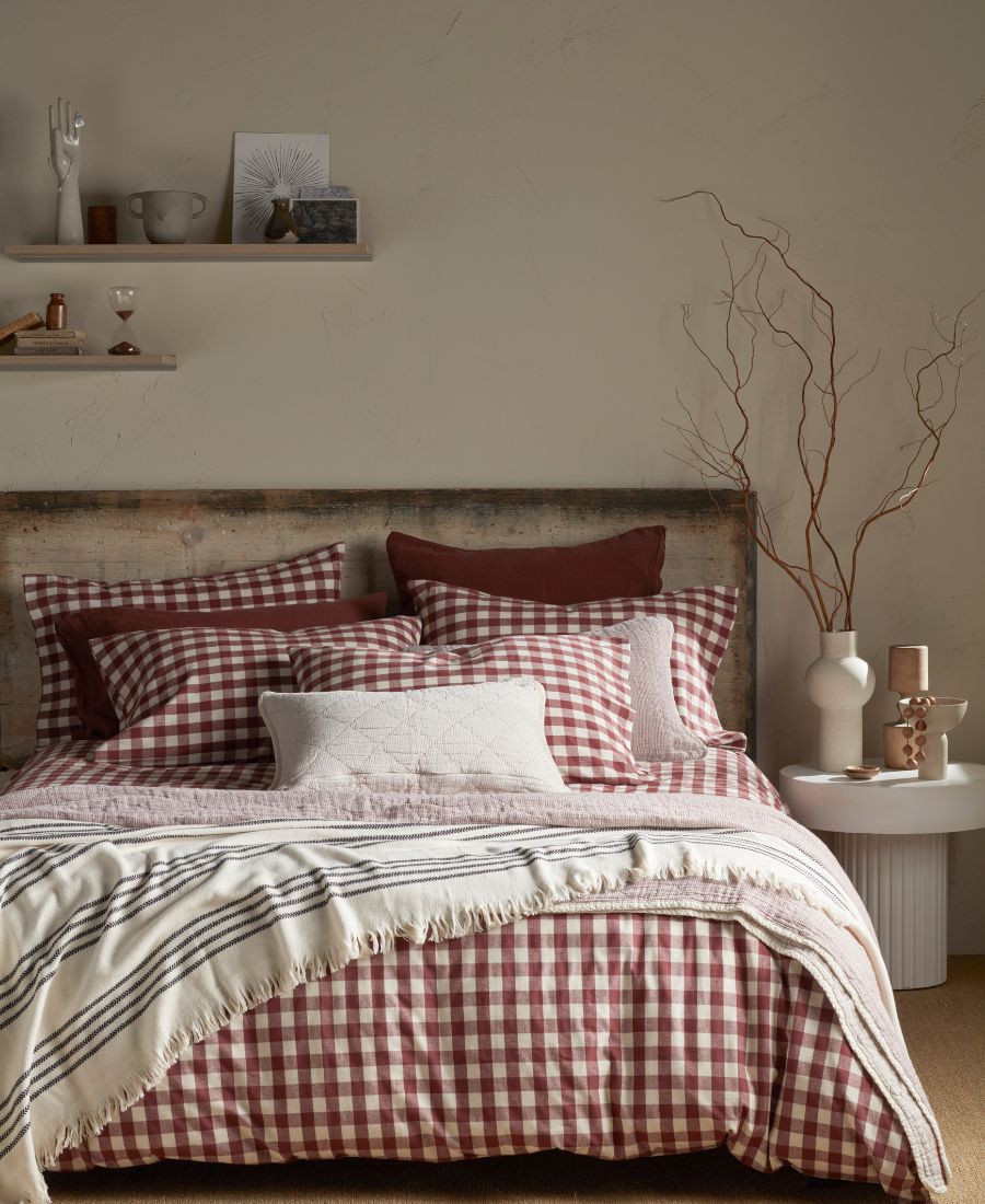 Conker Gilbert Gingham Organic Brushed 100% Cotton