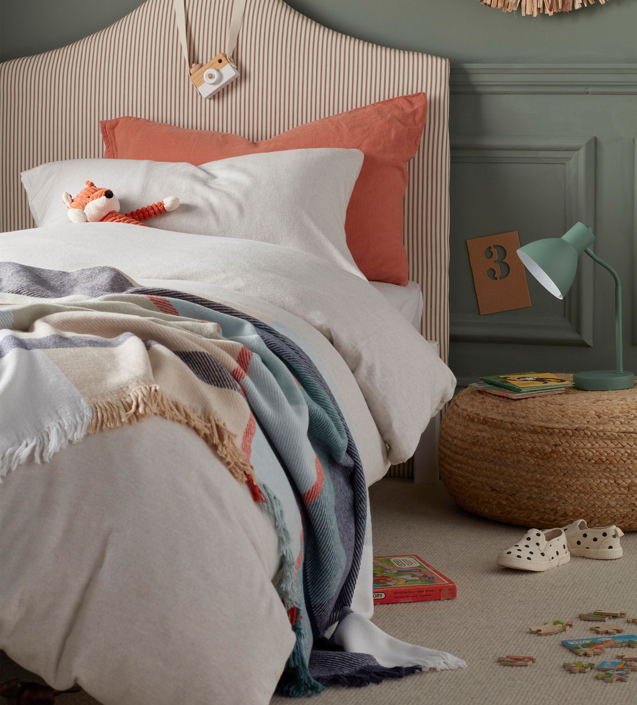 Natural Henry Brushed 100% Cotton Bed Linen