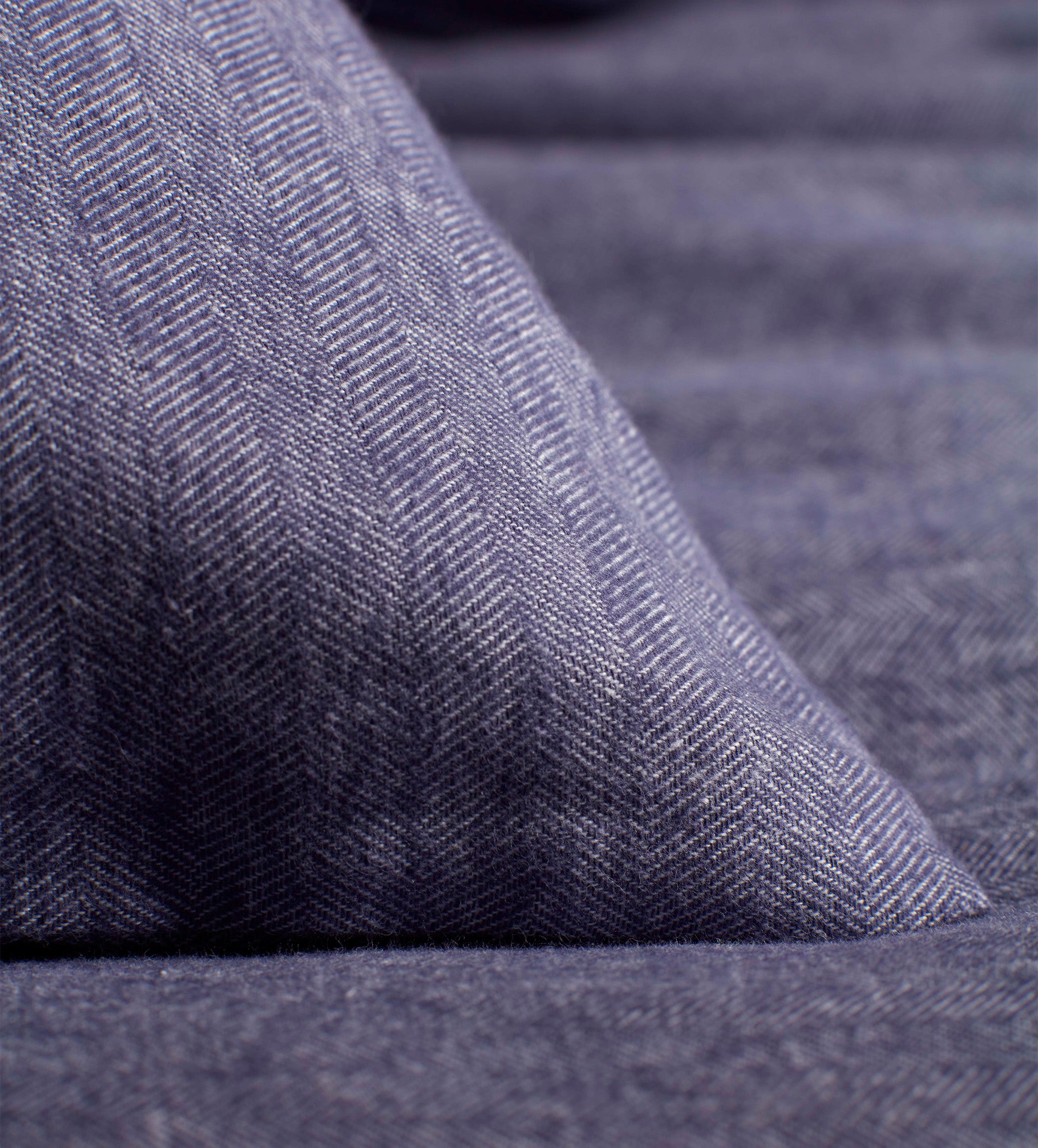 Navy Henry Brushed 100% Organic Cotton Duvet Cover