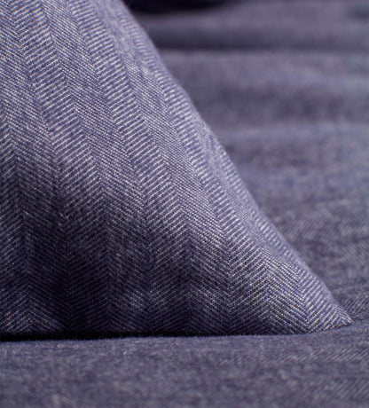Navy Henry Brushed 100% Organic Cotton Duvet Cover
