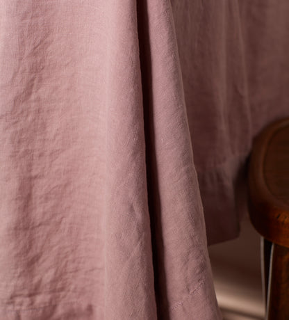 Vintage Rose 100% Linen Tablecloth