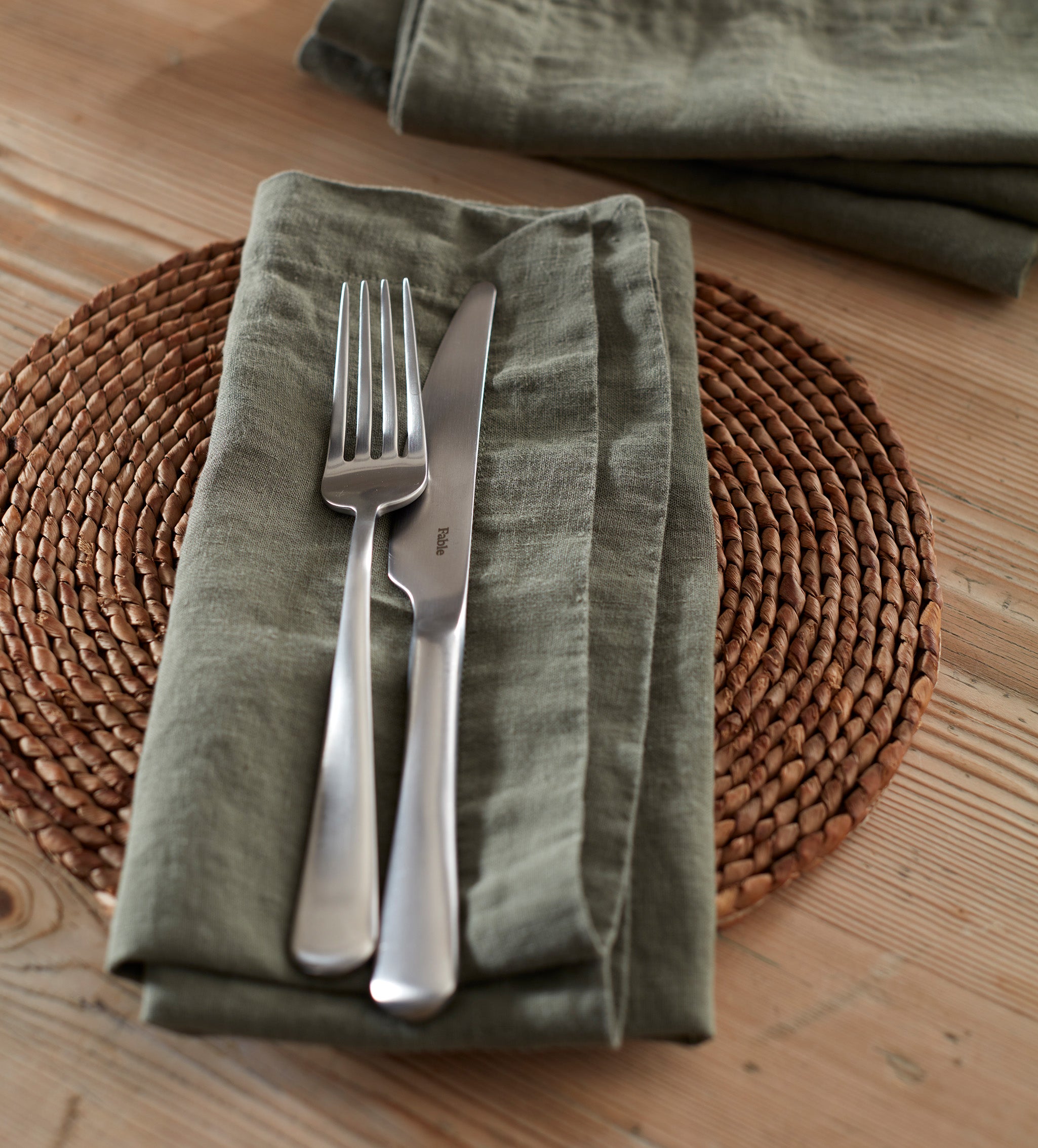 Olive Green 100 Linen Napkins Secret Linen Store