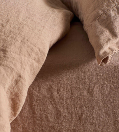 Almond 100% Linen Bed Linen