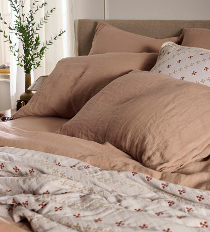 Almond 100% Linen Bed Linen