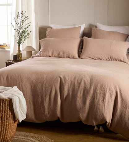 Almond 100% Linen Bed Linen